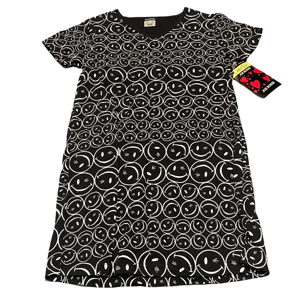 JOE BOXER sleep shirt, black print